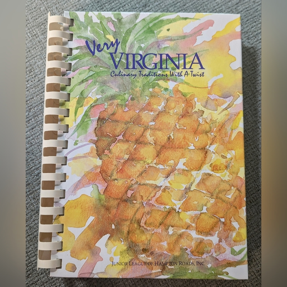 Very Virginia Cookbook from the Junior League of Hampton Roads, Inc. 1995. Rare